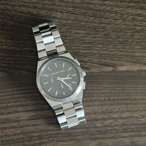 Michael Kors Men’s Channing Chronograph Grey Dial Stainless Steel Watch